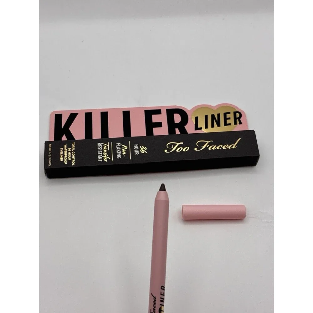 TOO FACED Killer 36-Hour Waterproof Gel Eyeliner Killer Storm Full Size New